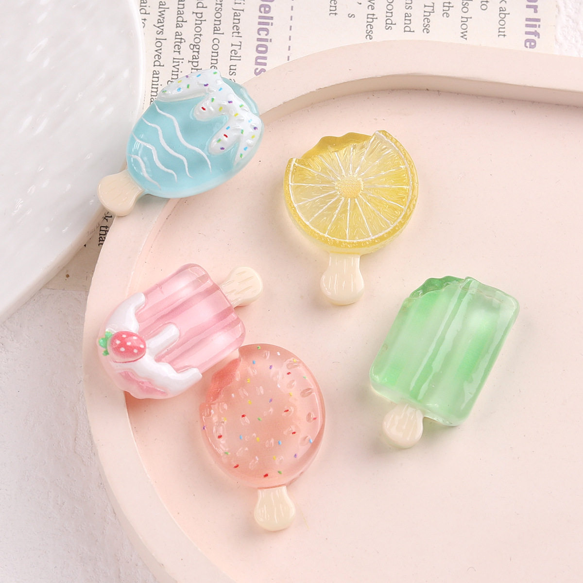 卡通diy树脂配件饰品水果雪糕奶油胶手工制发夹饰手机壳鞋扣配饰,淘宝优惠券,粉丝福利购,淘宝优惠卷