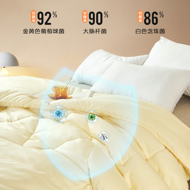 恒源祥学生宿舍单人亲肤柔软春秋被 恒源祥家纺化纤被