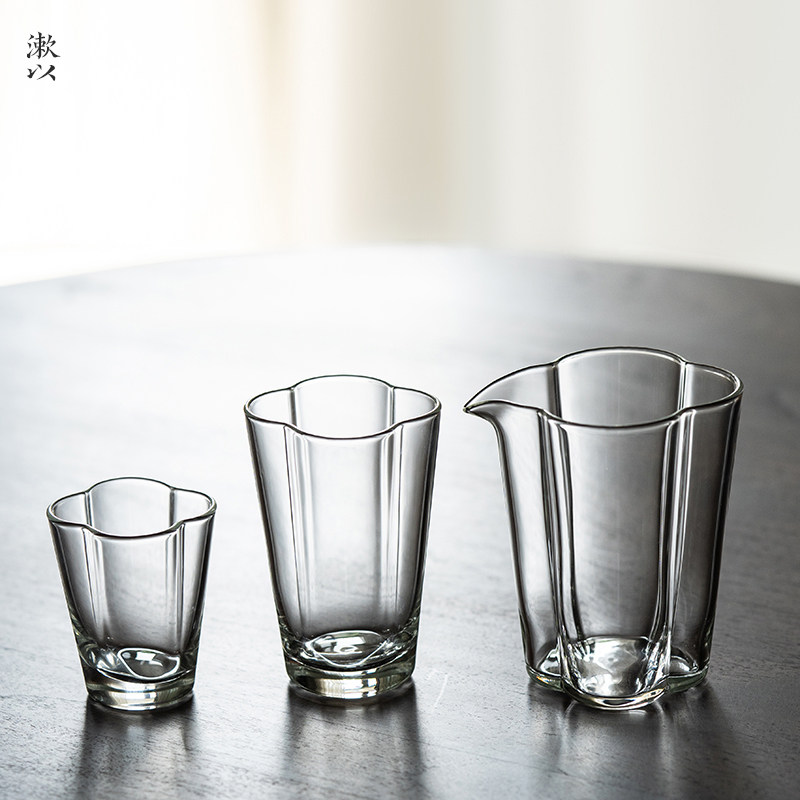 高硼硅玻璃云朵品茗杯四叶草茶杯猴魁杯耐高温耐热透亮功夫茶茶道,淘宝优惠券,粉丝福利购,淘宝优惠卷