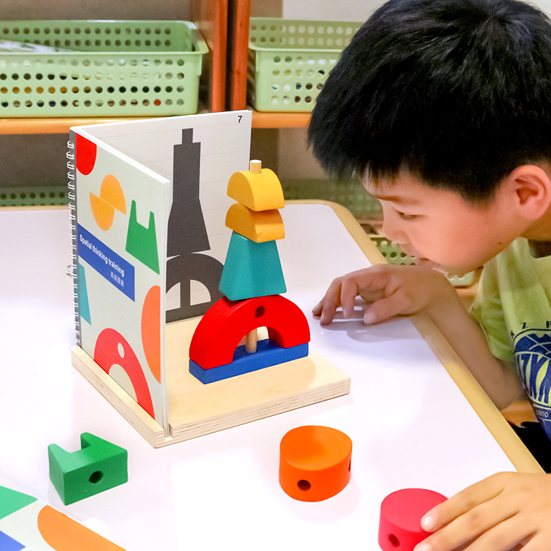 三维投影空间建构幼儿园中大班数学区域材料思维训练益智玩教具 - 图1