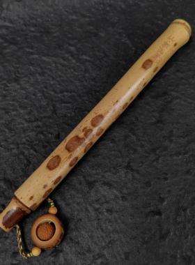 一物一拍文玩线香筒精品梅鹿竹编财源滚滚钱币珠香筒茶室空间文玩