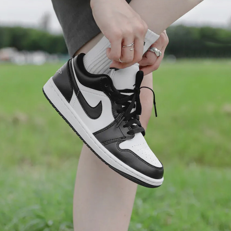 Air Jordan 1 Low AJ1黑白熊猫男女款低帮休闲篮球鞋DC0774-101-图2