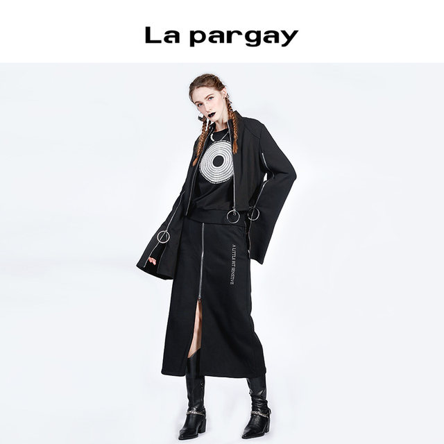 Women's Black Cardigan Jacket Lapargay