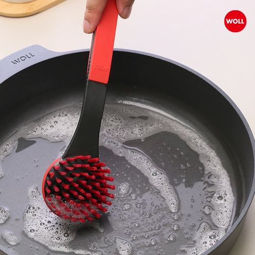 Woll woll Щерошка для горшки для кухонной посуды Ненажирная кастрюля с силиконовой силиконовой кистью с длинной ручкой Длинная ручка