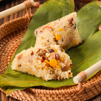 广州酒家粽子鲜肉咸蛋黄肉粽子栗子豆沙甜粽老字号早餐点心速食