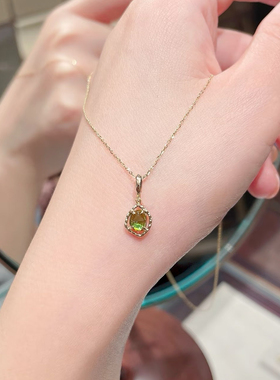 橄榄石不规则气泡s925银镀