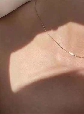 925纯银意大利项链锁骨链