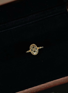 植物印象香雪球 日系agete同款唯美镂空雪花白水晶项链锁骨链戒指