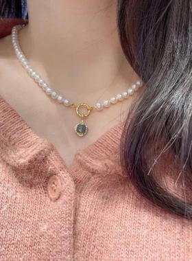 日系同款圆形搭扣项链