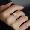 Natural freshwater pearl ring for women S925 silver special-shaped baroque cold style elastic band