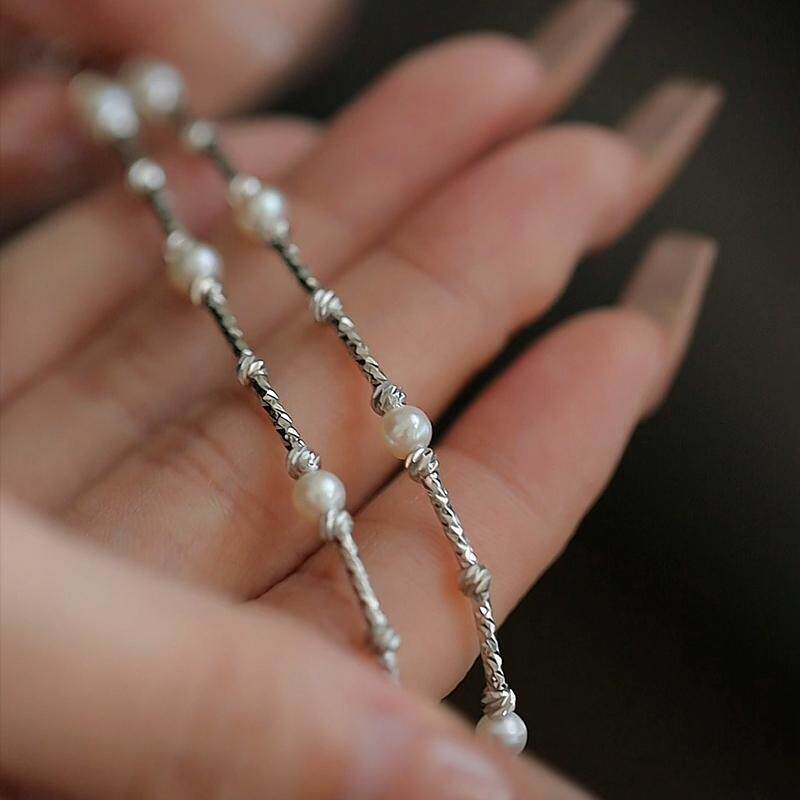 【莫寻】天然淡水baby珍珠项链女款 法式优雅复古Y型颈链毛衣链,淘宝优惠券,粉丝福利购,淘宝优惠卷