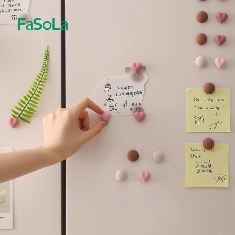 创意个性冰箱贴磁贴黑板照片固定留言磁力贴磁吸扣可爱装饰吸磁贴 - 图0