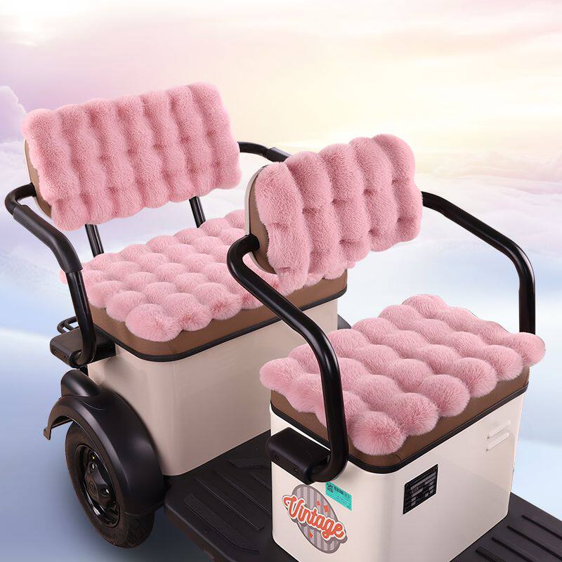 电动三轮车坐垫冬季保暖加厚毛绒坐垫适用于爱玛小刀金彭万仕达,淘宝优惠券,粉丝福利购,淘宝优惠卷