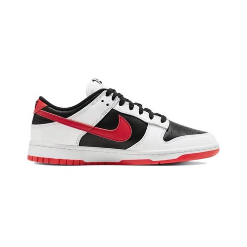 Nike Dunk Low 耐克男女同款低帮DUNK运动板鞋 黑白红 FD9762-061 - 图3