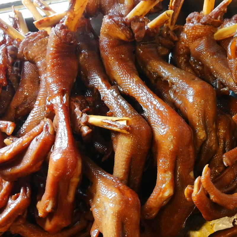 潮汕卤味熟食小吃 特产美食卤水鹅 鲜香卤鹅脚鹅爪鹅掌即食150g只 - 图0