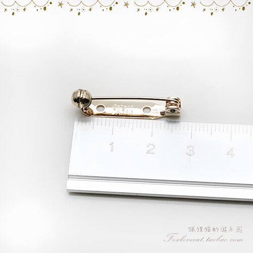 日本贵和28mm56号旋转式安全胸针kiwa手工配件材料合金镀色 - 图1