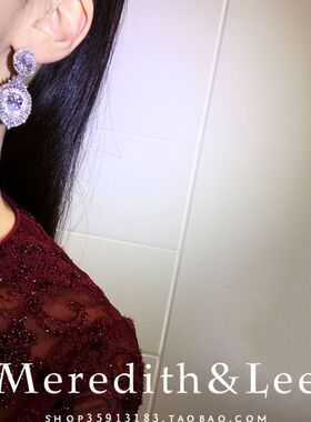 法式宫廷女士锆石巴洛克风格耳环