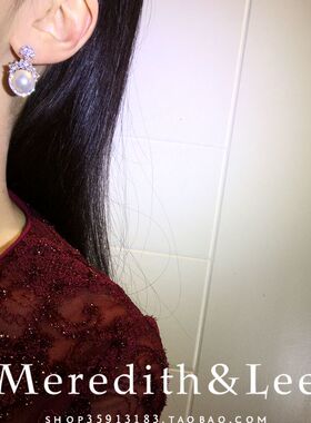法式女士名媛风耳环温柔大气