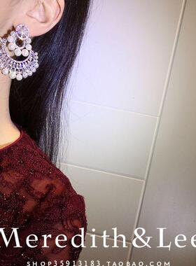 欧式女士锆石华丽耳环