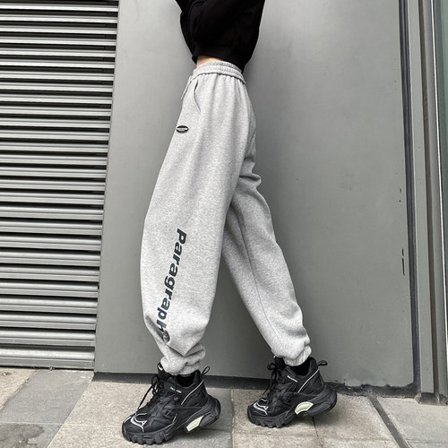 卫裤女2026夏季新款大码宽松阔腿裤休闲运动裤爵士舞裤子哈伦裤潮 - 图2