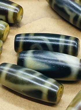 西藏天然玛瑙做旧老天珠吊坠配饰