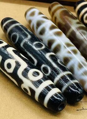 西藏天然玛瑙老天珠颈坠吊坠80长
