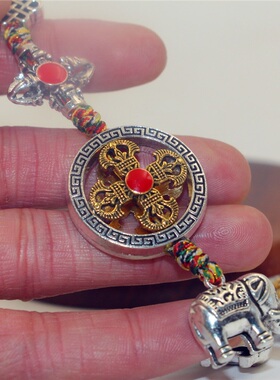 西藏特色风金刚杵招财挂件吊坠