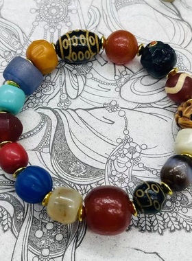 正品扎基同款牦牛骨手串手链饰品