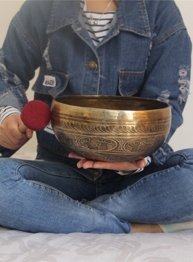 颂钵spa理疗瑜伽钵24cm佛音碗