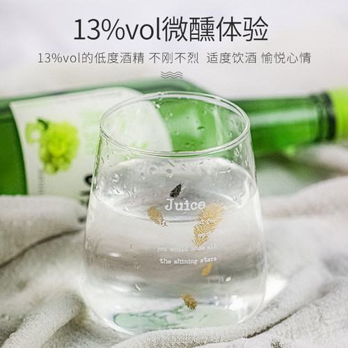 真露烧酒青葡萄味利口酒韩国进口清酒草莓果味酒水低度女士女生小 - 图2