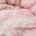 Xuất khẩu 60 giường cotton thêu chăn bông thêu chăn đôi màu hồng satin cưới bốn mảnh - Quilt Covers Quilt Covers