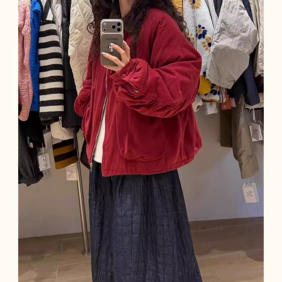 WE女装58172冬季新品宽松大码胖mm慵懒松弛风翻领羊羔绒内里外套,淘宝优惠券,粉丝福利购,淘宝优惠卷