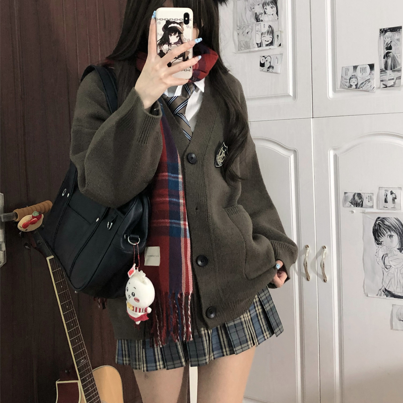 神仙club  蓝调格裙   原创JK格裙  jk制服日系学院风 校供感格裙 - 图0