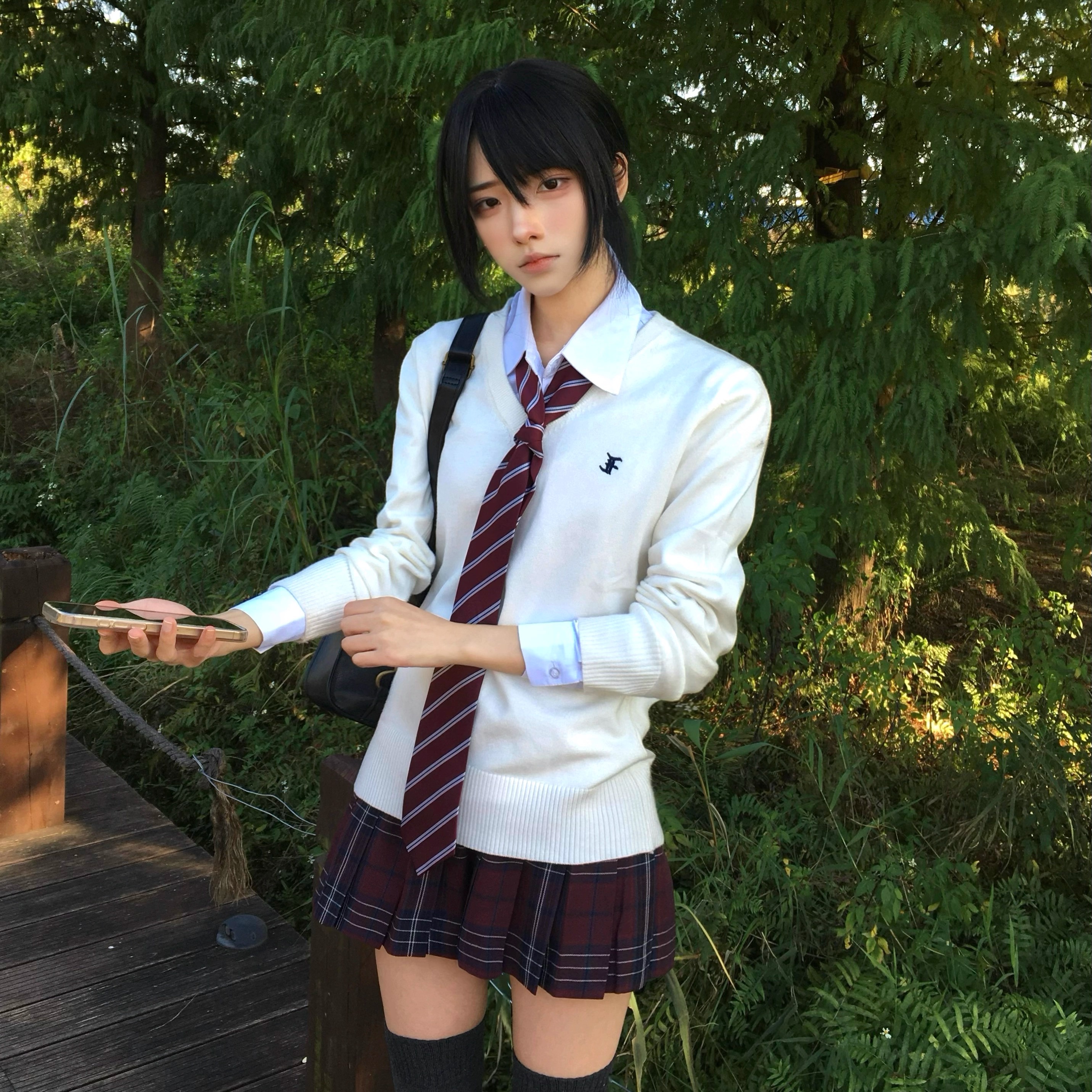 【神仙club】月川中 套头毛衣 多色套头长袖jk毛衣 jk制服毛衣 - 图1