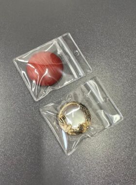 防氧化透明PVC加厚耳环密封袋