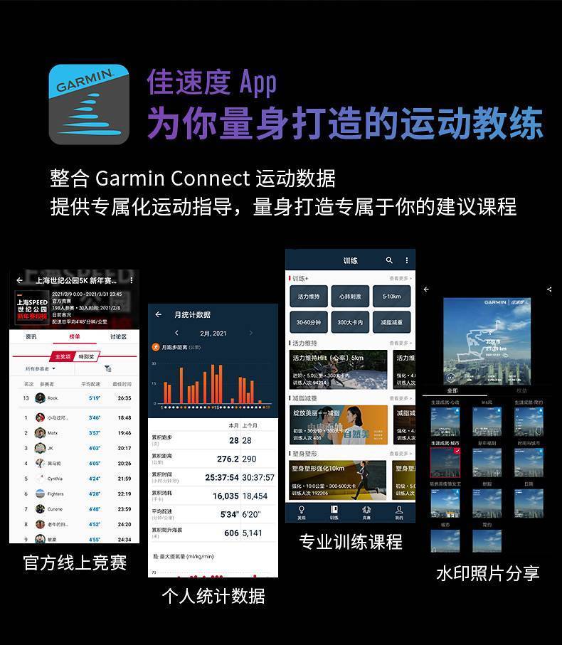 佳明Garmin男女款Venu2/2S/2plus运动智能手表多功能血氧心率健身-图2