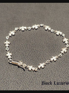 十字架流苏手链镶钻电镀