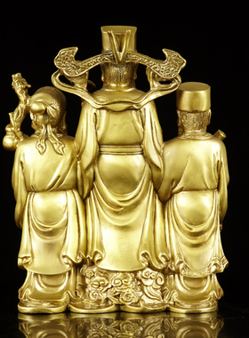 铜艺铺黄铜摆件中式佛台