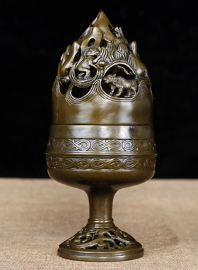 纯铜香炉办公室摆件工艺礼品