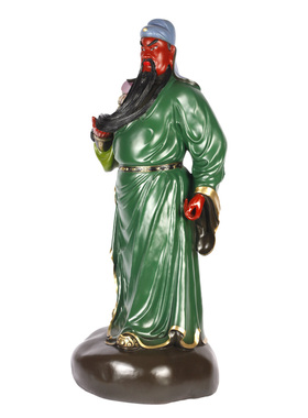 特大彩绘武财神关公佛像工艺礼品