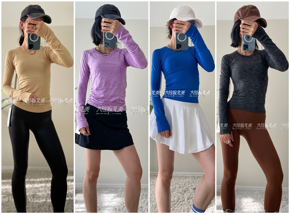 国现lululemon Swiftly Tech Long Sleeve 2.0瑜伽长袖短款/长款-图3