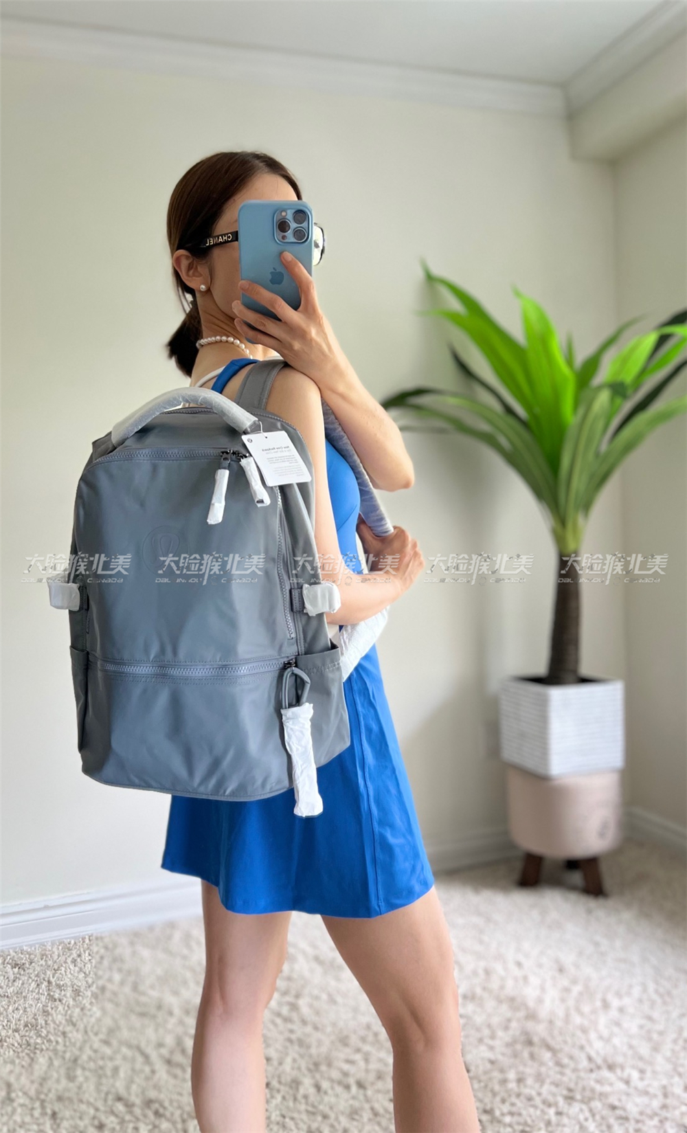 国现lululemon New Crew Backpack 22L瑜伽运动防水双肩背包男女 - 图3