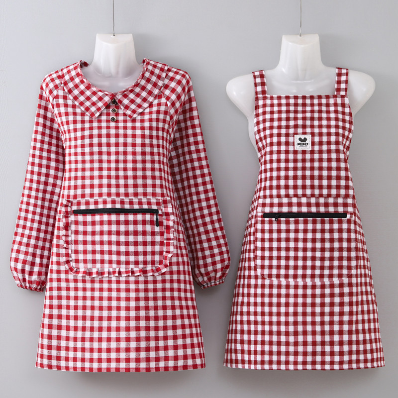 短款围裙小码小个子瘦人穿新款长袖罩衣厨房防污洋气耐脏上班围腰,淘宝优惠券,粉丝福利购,淘宝优惠卷