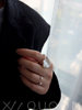 Niche original exaggerated large pearl sterling silver ring
