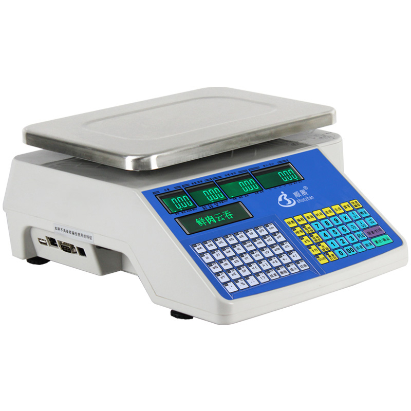 顺展超市专用电子秤打码称条码秤TM30A打印称水果店果切打标签秤 - 图3