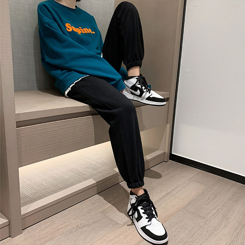 浙江杭州四季青女装潮牌卫裤加厚保暖束脚棉裤休闲百搭加绒运动裤,淘宝优惠券,粉丝福利购,淘宝优惠卷