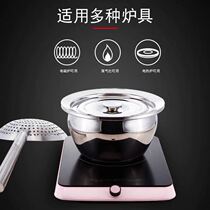 Thickened stainless steel oil basin kitchen beating egg basin and seasoning basin drum up shape cylinder oil drum 9 10 11 inch