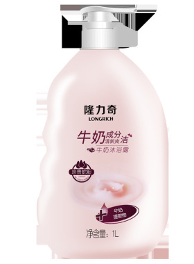 隆力奇牛奶沐浴露清洁肌肤沐浴乳液男女士通用家庭装