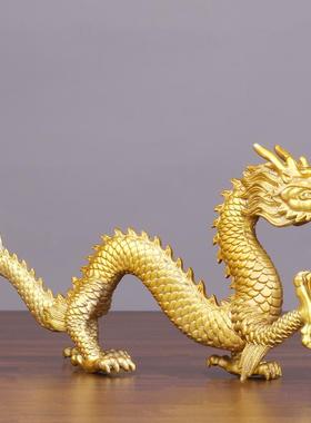 五爪青龙铜龙摆件十二生肖
