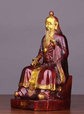 铜孔子像孔夫子教师节易经三圣